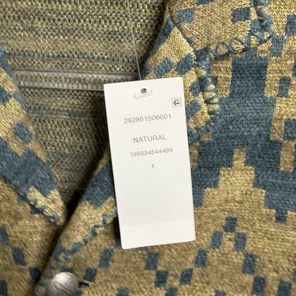 $995 RRL Ralph Lauren Southwestern Cotton Linen Wool Cardigan WOMEN Sz XS 1 RARE - Picture 5 of 16